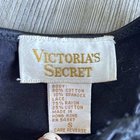 Vintage Victoria’s Secret Gold Label Black Bodysuit Size Small - Picture 4 of 11